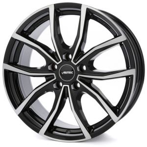 Janta Aliaj Autec Vidron Schwarz Front Poliert 7xR18 5x112 ET43