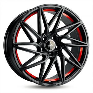 Janta aliaj Keskin Tuning KT20 8.5x19 5x114.3 ET40 matt black red inside
