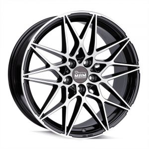 Janta aliaj MAM Felgen B2 8.5x19 5x112 et45 BLACK FRONT POLISH