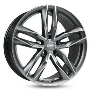 Janta aliaj MAM Felgen RS3 8x18 5x112 et45 MATT PALLADIUM FRONT POLISH