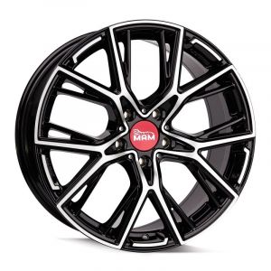 Janta aliaj MAM Felgen B4 8.5x19 5x112 et30 BLACK FRONT POLISH