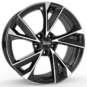 Janta aliaj MAM Felgen RS6 7x16 5x100 et38 BLACK FRONT POLISH