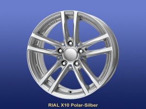 Janta Aliaj RIAL X10 Argintiu 9XR19 5X120 ET18